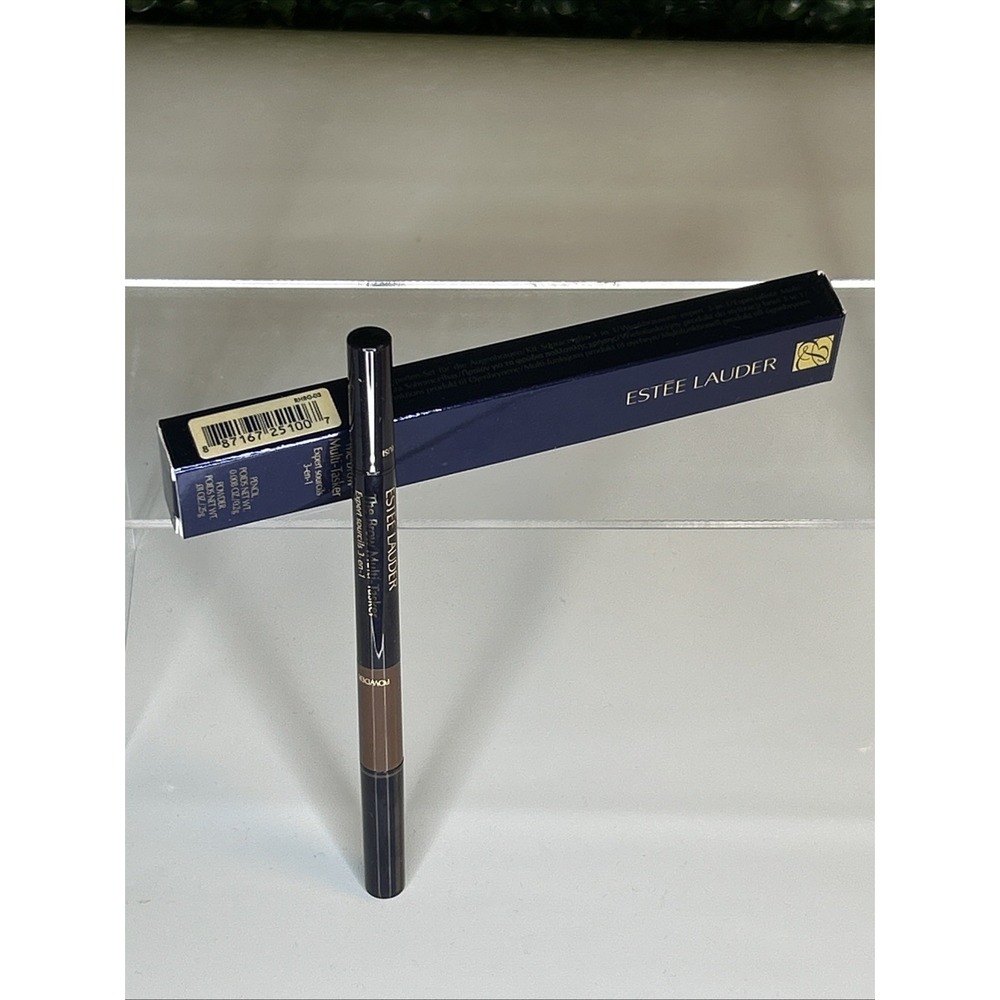 Estee Lauder The Brow Multi-Tasker 3 in 1 Pencil Powder Brush 03 Brunette New